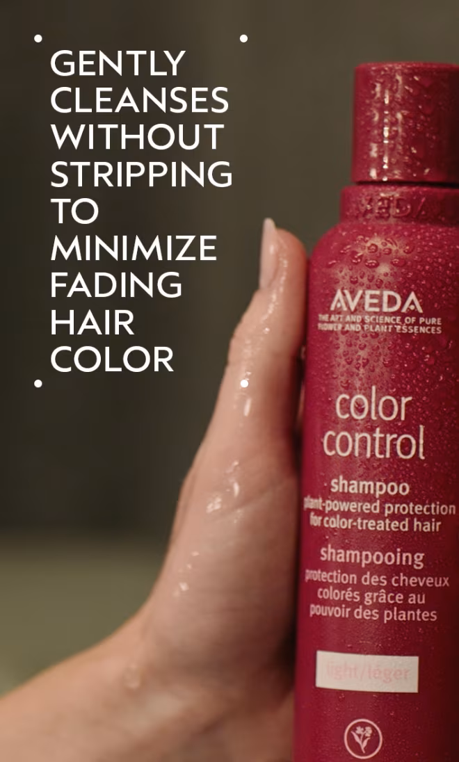 Aveda Shampoo & Conditioner — available at A Gemstone Hair Studio
